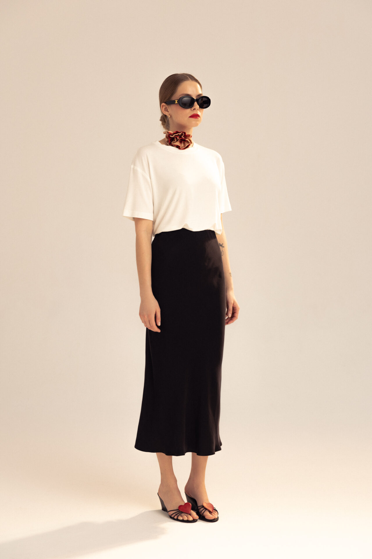 CZARNA SPÓDNICA MAXI